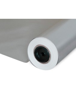 Papel de regalo basika metalizado plata bobina ancho 62 cm longitud 80 m
