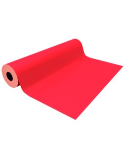 Papel de regalo basika metalizado rojo bobina ancho 62 cm longitud 80 m