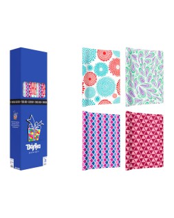 Papel de regalo basika todo año rollo ancho 1 m longitud 3 m modelos surtidos gramaje 50 g