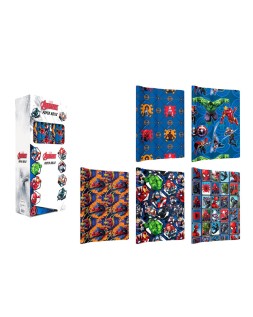 Papel de regalo basika marvel rollo ancho 70 cm longitud 2 m diseños surtidos