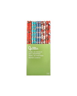 Papel de regalo liderpapel navidad rollo ancho 70 cm longitud 2 m gramaje 60 g diseños surtidos c-2025