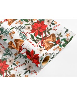 Papel de regalo liderpapel navidad rollo ancho 70 cm longitud 2 m gramaje 60 g diseños surtidos c-2025