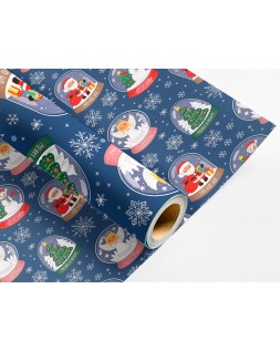 Papel de regalo liderpapel navidad rollo ancho 70 cm longitud 2 m gramaje 60 g diseños surtidos c-2025