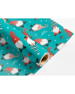 Papel de regalo liderpapel navidad rollo ancho 70 cm longitud 2 m gramaje 60 g diseños surtidos c-2025