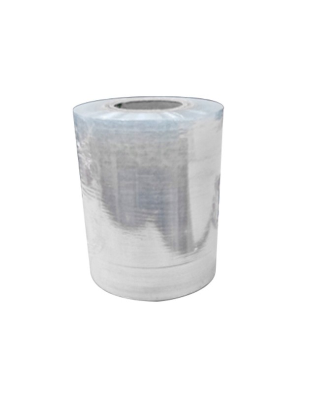 Film extensible manual ancho 100 mm largo 150 m espesor 23 micras transparente