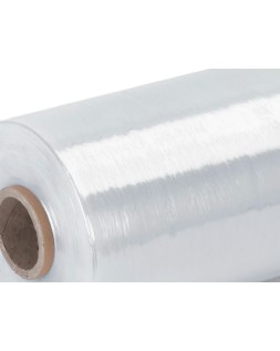 Film extensible manual ancho 100 mm largo 150 m espesor 23 micras transparente