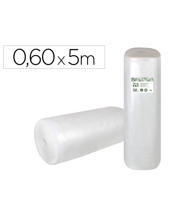 Plastico burbuja liderpapel ecouse 0.60x5m 30% de plastico reciclado