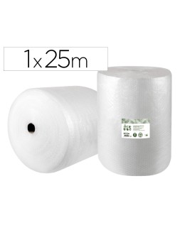 Plastico burbuja liderpapel ecouse 1x25m 30% de plastico reciclado