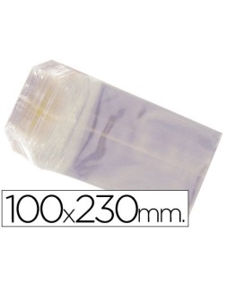 Bolsa celofan 100x230 mm paquete 100 unidades