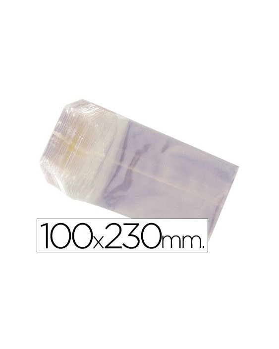 Bolsa celofan 100x230 mm paquete 100 unidades