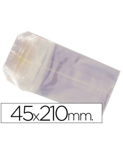 Bolsa celofan 45x210 mm paquete 100 unidades