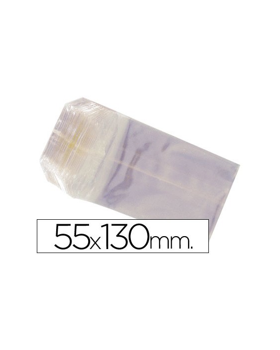 Bolsa celofan 55x130 mm paquete 100 unidades