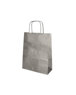 Bolsa kraft q-connect plata asa retorcida 240x100x310 mm
