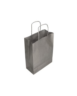 Bolsa kraft q-connect plata asa retorcida 240x100x310 mm