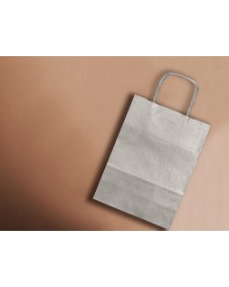 Bolsa kraft q-connect plata asa retorcida 240x100x310 mm