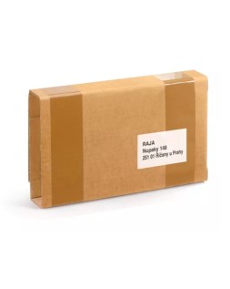 Caja para embalar libros q-connect carton reciclado canal simple 3 mm color kraft 400x290x75 mm