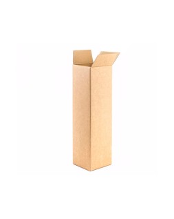 Caja para embalar q-connect tubo carton reciclado canal simple 3 mm color kraft 725x95x95 mm