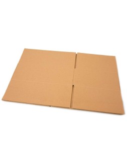 Caja para embalar q-connect americana ultra resistente carton reciclado canal doble 7mm color kraft 172x217x110 mm