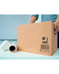 Caja para embalar q-connect americana carton reciclado canal simple 5 mm color kraft 250x150x100 mm