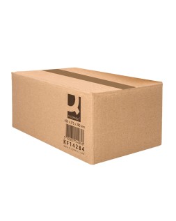 Caja para embalar q-connect americana ultra resistente carton reciclado canal doble 7mm color kraft 450x375x280 mm