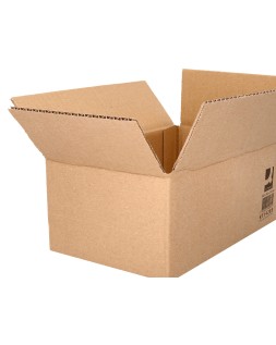 Caja para embalar q-connect americana ultra resistente carton reciclado canal doble 7mm color kraft 500x340x310 mm