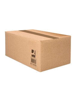 Caja para embalar q-connect americana ultra resistente carton reciclado canal doble 7mm color kraft 500x340x310 mm