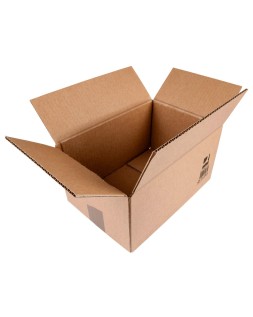 Caja para embalar q-connect americana ultra resistente carton reciclado canal doble 7mm color kraft 500x340x310 mm