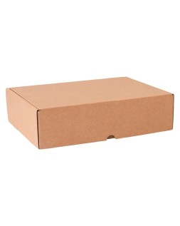 Caja automontable q-connect para e-commerce y regalo carton reciclado canal simple 3 mm kraft 210x180x60 mm