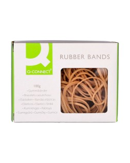 Gomillas elasticas q-connect 100 gr numero 6 60 x 2 mm