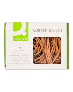 Gomillas elasticas q-connect 100 gr numero 20 200 x 2 mm