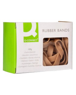 Bandas elasticas q-connect 100 gr 150x9 mm numero 15