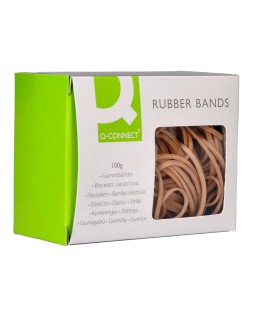Gomillas elasticas q-connect 100 gr 150x3 mm numero 38