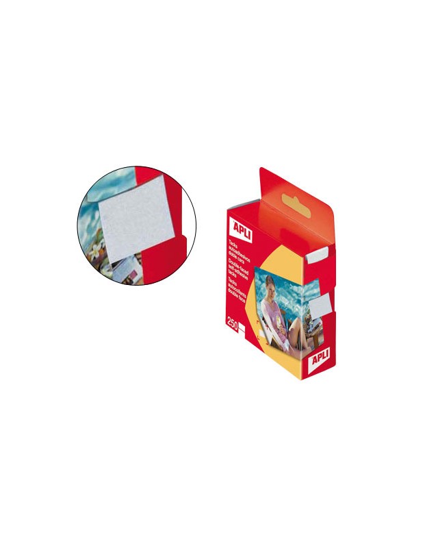 Tacks autoadhesivos apli 2 caras caja de 250 unidades