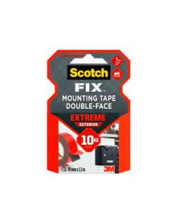 Soporte adhesivo cinta scotch doble cara ultra resistente 1,5 m x 19 mm