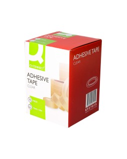 Cinta adhesiva q-connect transparente 66 m x 12 mm