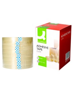 Cinta adhesiva q-connect transparente 66 m x 19 mm