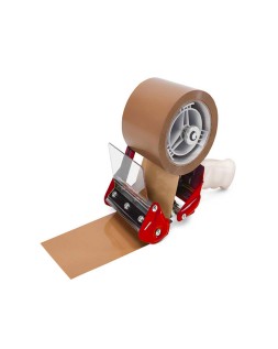 Cinta adhesiva q-connect polipropileno havana 66 m x 50 mm para embalaje