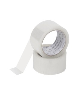Cinta adhesiva q-connect polipropileno transparente 66 m x 50 mm para embalaje