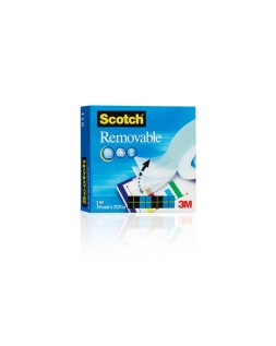 Cinta adhesiva scotch magic invisible removible 33 m x 19 mm