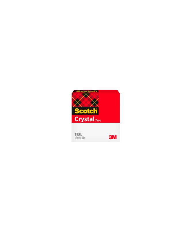 Cinta adhesiva scotch supertransparente 33 m x 19 mm 600/1933ci