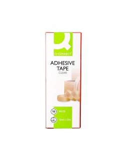 Cinta adhesiva q-connect transparente 33 m x 15 mm