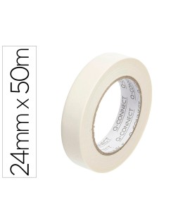 Cinta adhesiva q-connect para pintar 50 m x 24 mm