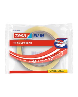 Cinta adhesiva tesa transparente 66 m x 19 mm