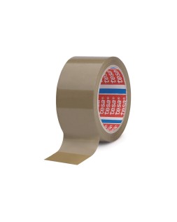 Cinta adhesiva tesa marron polipropileno 66 m x 50 mm para embalaje