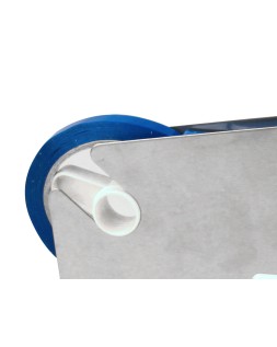 Cinta adhesiva q-connect 66 m x 9 mm azul para cerrar bolsas