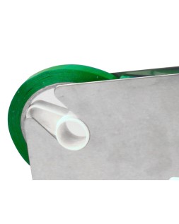 Cinta adhesiva q-connect 66 m x 9 mm verde para cerrar bolsas