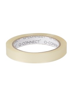 Cinta adhesiva q-connect transparente 66 m x 12 mm encelofanada