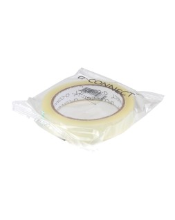 Cinta adhesiva q-connect transparente 66 m x 19 mm encelofanada