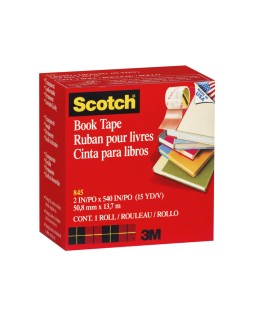 Cinta adhesiva scotch 845 book tape 13,7 m x 50,8 mm