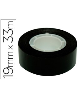 Cinta adhesiva apli 33 m x 19 mm color negro